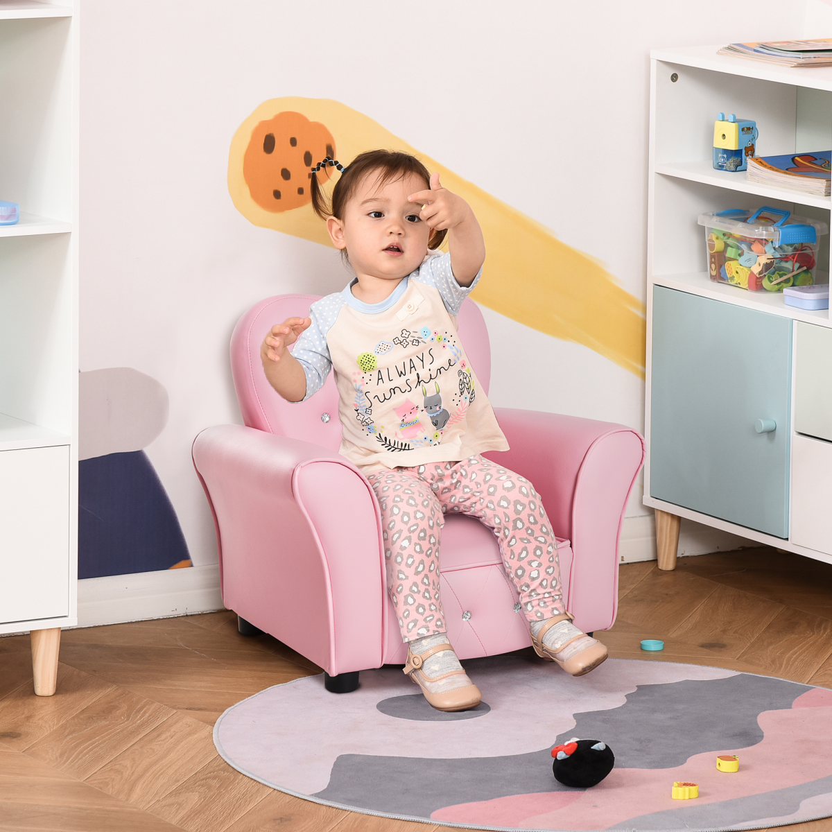 cortex-london-kensington-princess-pink-mini-sofa-toddler-armchair-homcom