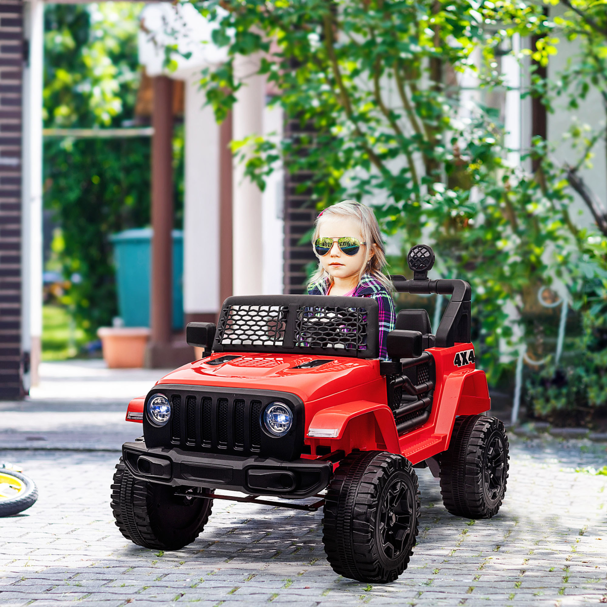 cortex-london-windsor-12v-kids-electric-off-road-truck-red-remote-control