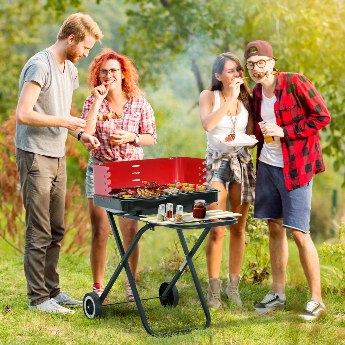 cortex-london-windsor-foldable-charcoal-barbecue-grill-wheels-black-enamel