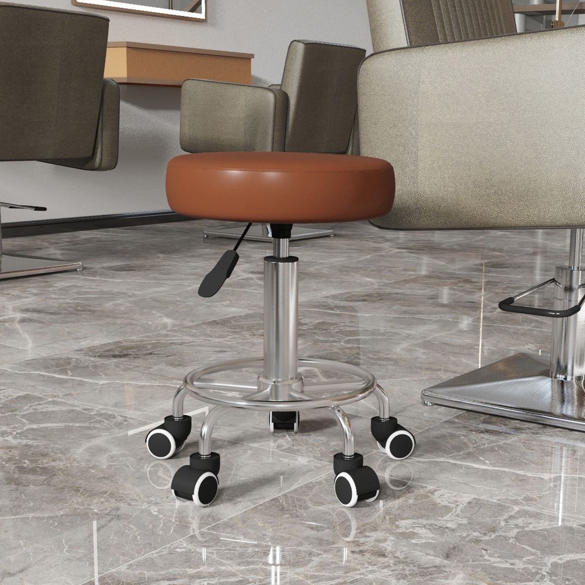 cortex-london-york-vinsetto-brown-pu-leather-adjustable-salon-stool