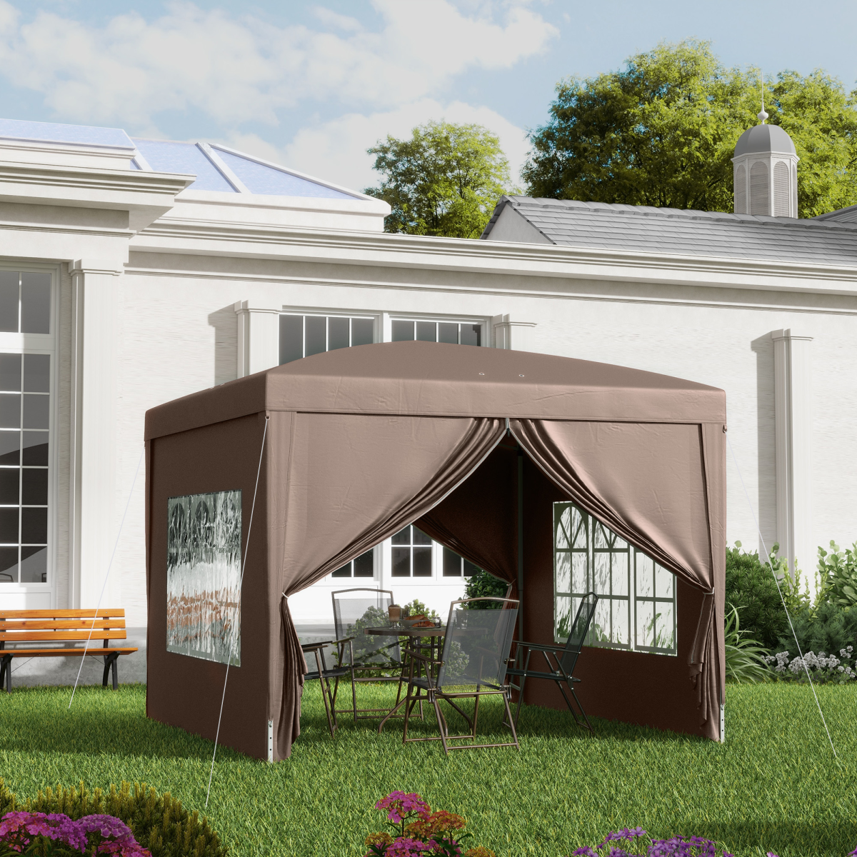 cortex-london-outsunny-3x3m-pop-up-gazebo-party-tent-canopy-marquee-coffee