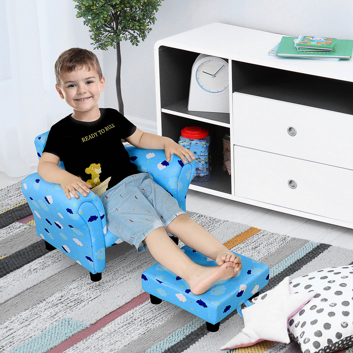 cortex-london-oxford-cloud-star-child-armchair-wood-frame-footrest-blue