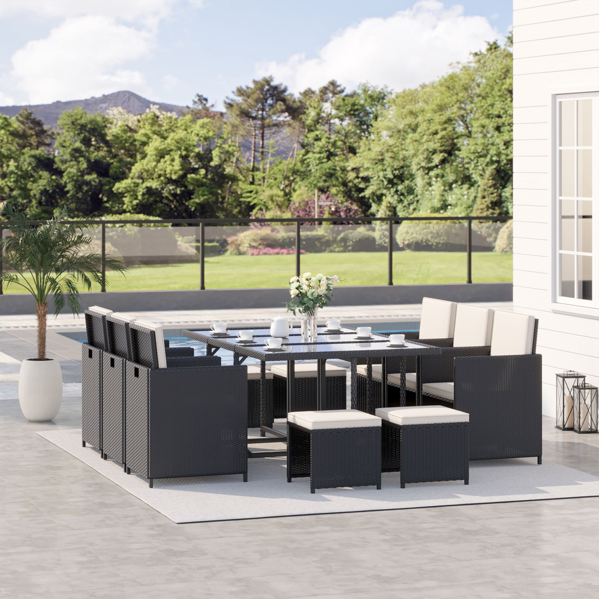 cortex-london-windsor-rattan-dining-set-11-piece-black