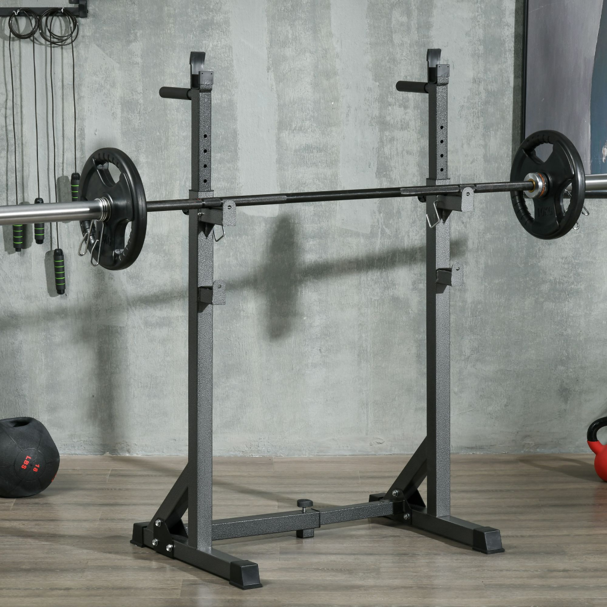 cortex-london-windsor-adjustable-heavy-duty-squat-rack-black-steel-eva