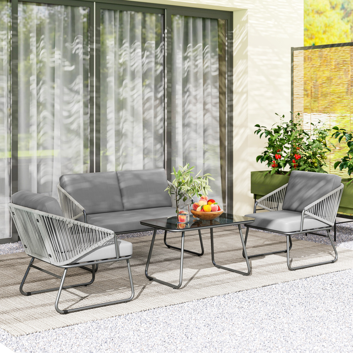 cortex-london-windsor-grey-rattan-garden-furniture-set-four-piece-cushions-glass-table
