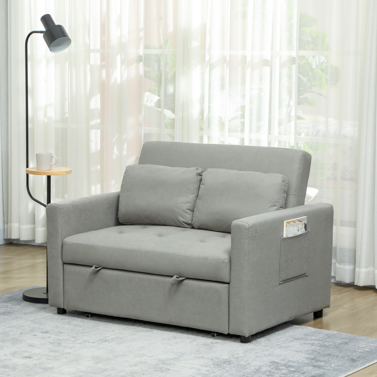 cortex-london-windsor-velvet-two-seater-sofa-bed-grey