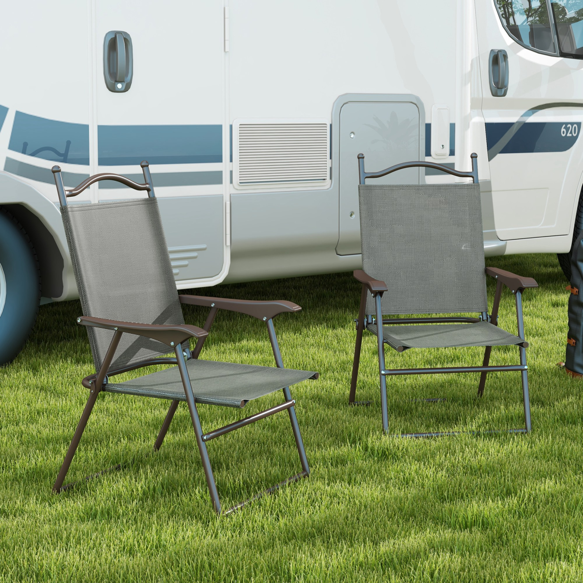 cortex-london-york-folding-chairs-set-dark-grey-mesh-steel-armrests