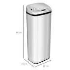 cortex-london-windsor-50l-motion-sensor-abs-rubbish-bin-silver-black