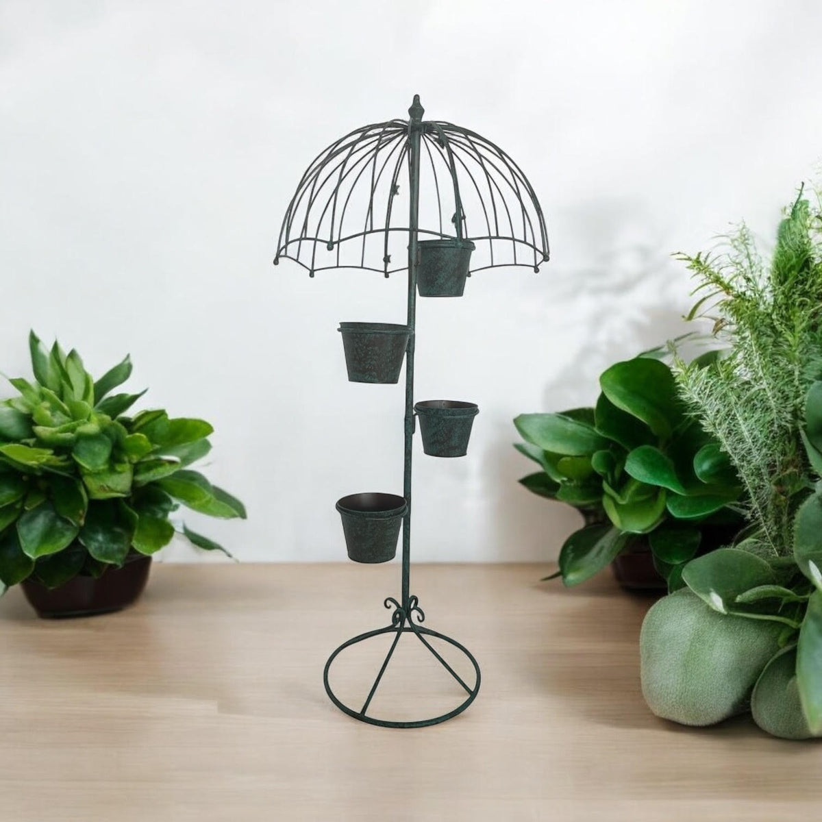 cortex-london-windsor-130cm-green-metal-garden-planter