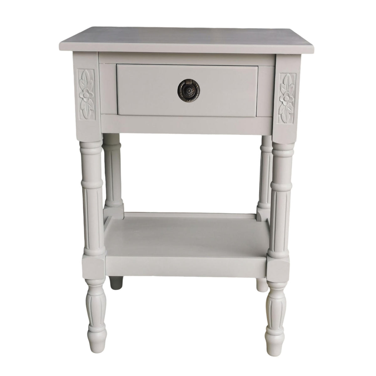 cortex-london-windsor-art-deco-grey-floral-solid-pine-bedside-side-table-with-drawer-and-shelf