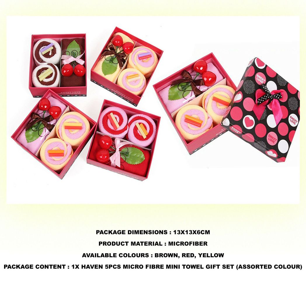 cortex-london-windsor-haven-5pcs-micro-fibre-mini-towel-gift-set-assorted-colour