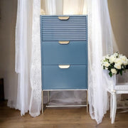 cortex-london-windsor-blue-64cm-wooden-three-drawer-bedside-table