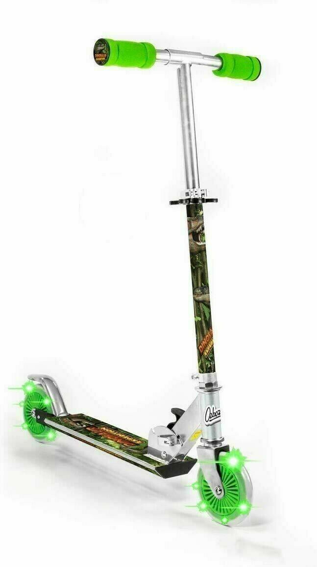 cortex-london-windsor-dinosaur-two-light-up-wheels-push-scooter-children