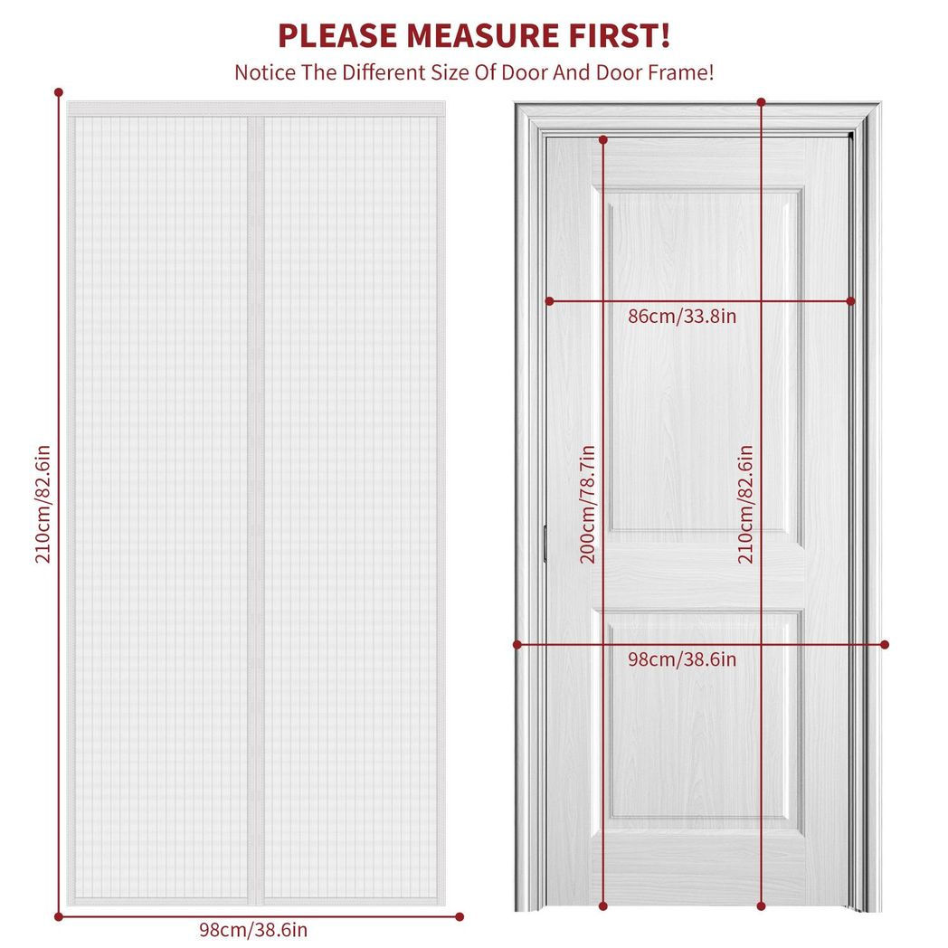 VINSANI MAGNETIC SCREEN DOOR WHITE 1010381