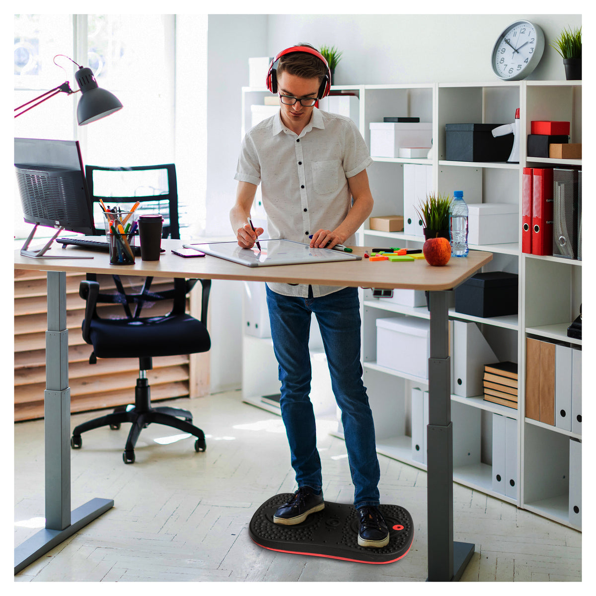 cortex-london-kensington-antimicrobial-active-balance-board-black-35-x-50cm