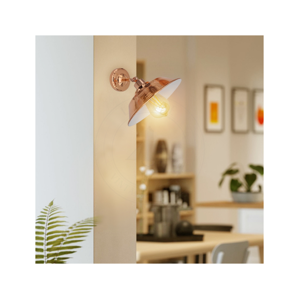 cortex-london-york-rose-gold-vintage-retro-wall-light-e27-metal-shade