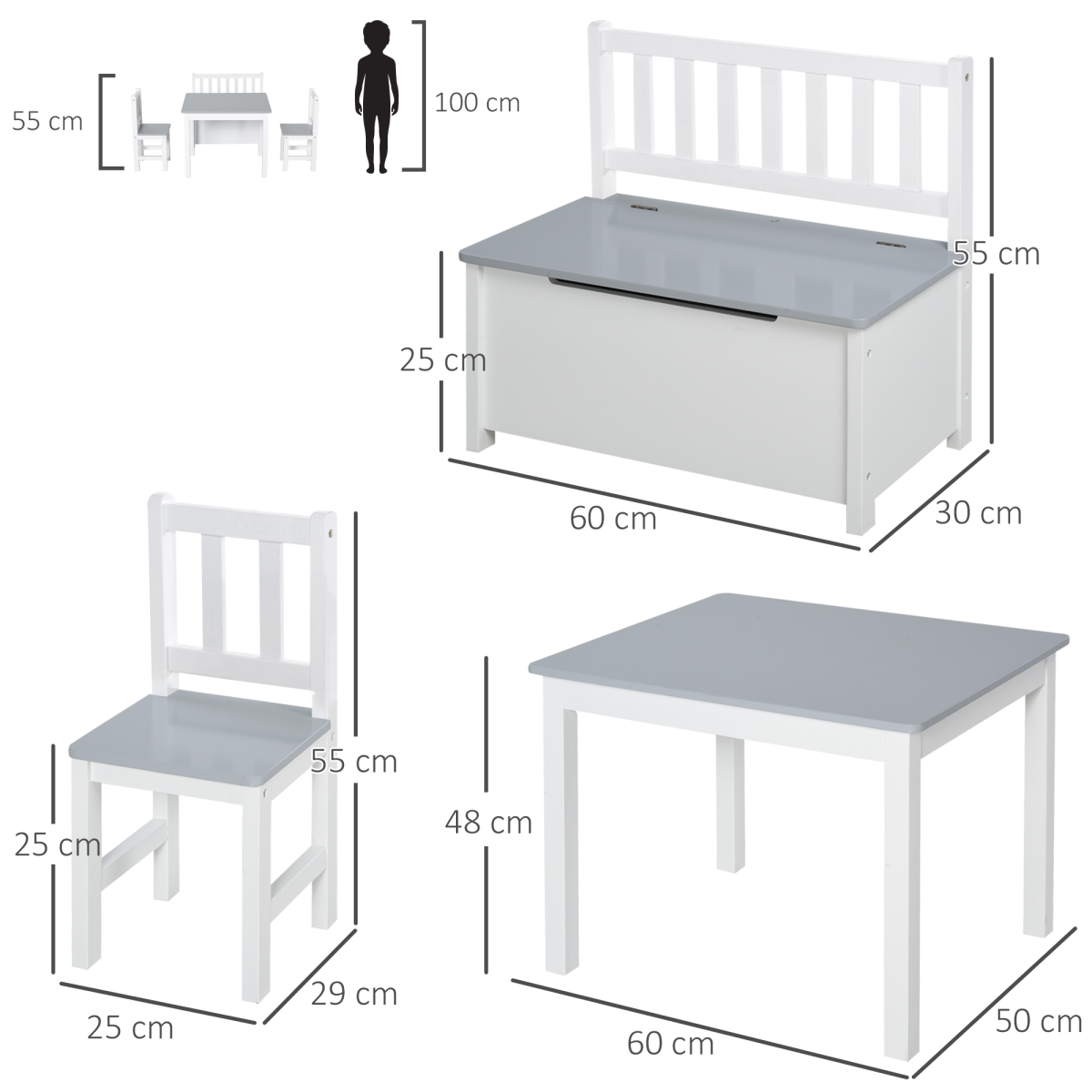 cortex-london-york-kids-wood-table-chair-bench-storage-set