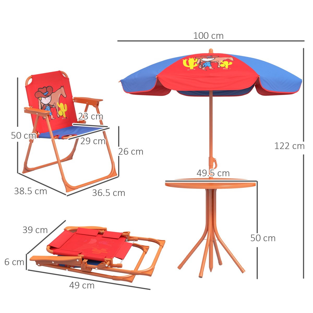 cortex-london-windsor-cowboy-kids-bistro-table-chair-set-adjustable-parasol