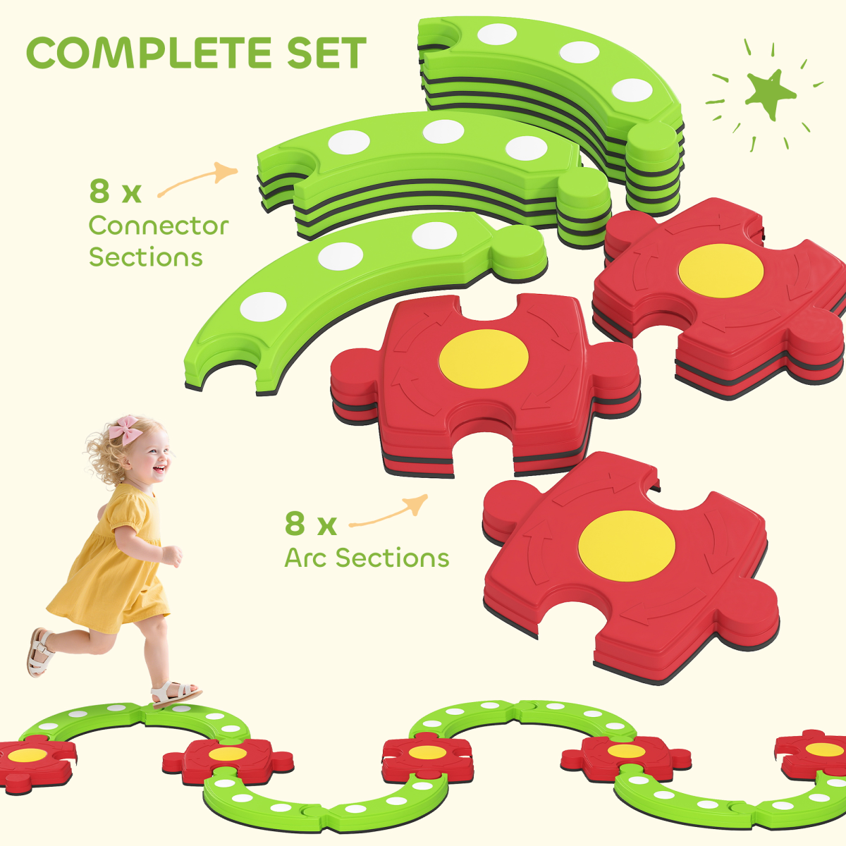 cortex-london-windsor-kids-balance-beam-stepping-stones-green-red