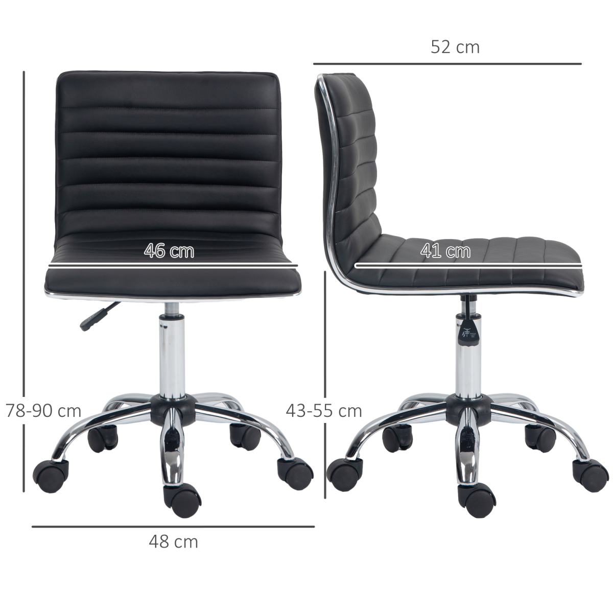 cortex-london-windsor-black-pu-adjustable-office-chair