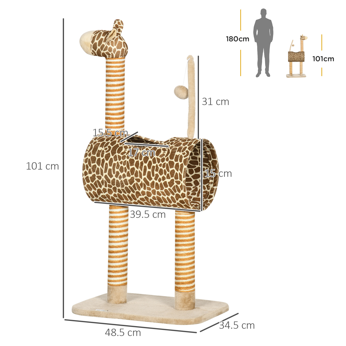 cortex-london-york-giraffe-cat-tree-scratching-posts-tunnel