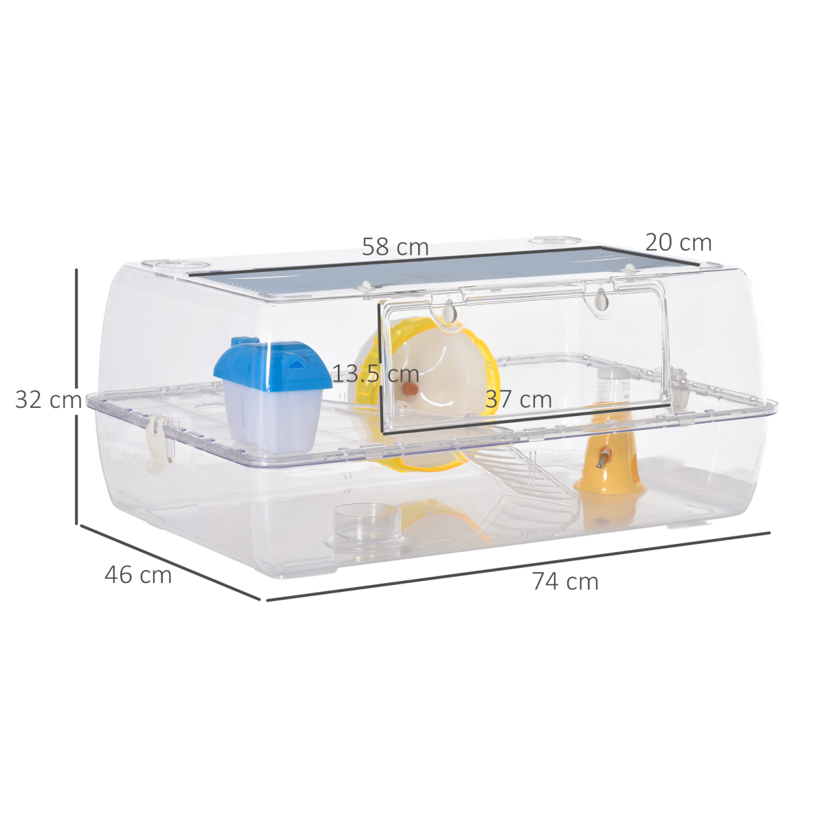 cortex-london-york-pawhut-two-storey-hamster-cage-running-wheel