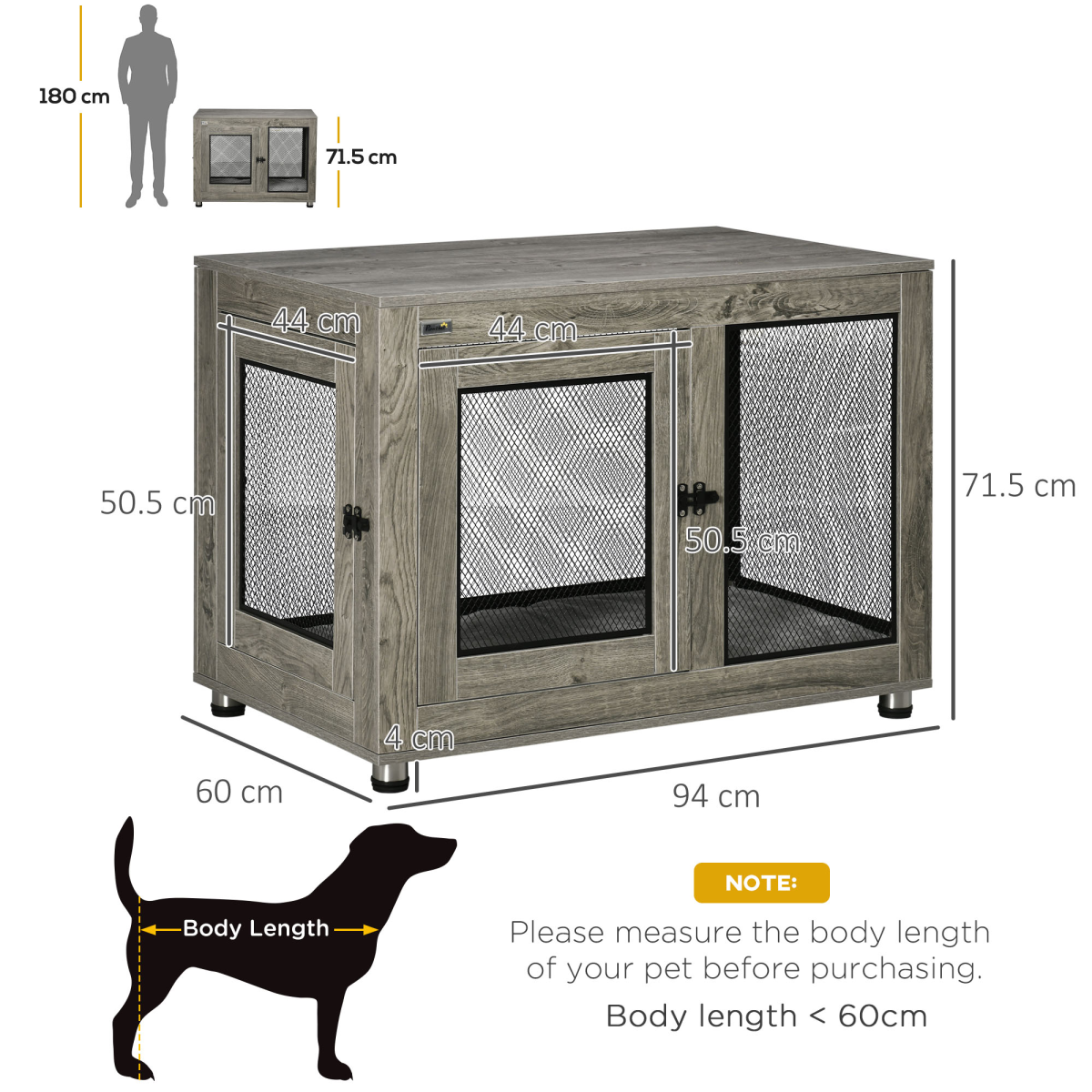 cortex-london-windsor-dog-crate-end-table-two-doors-cushion