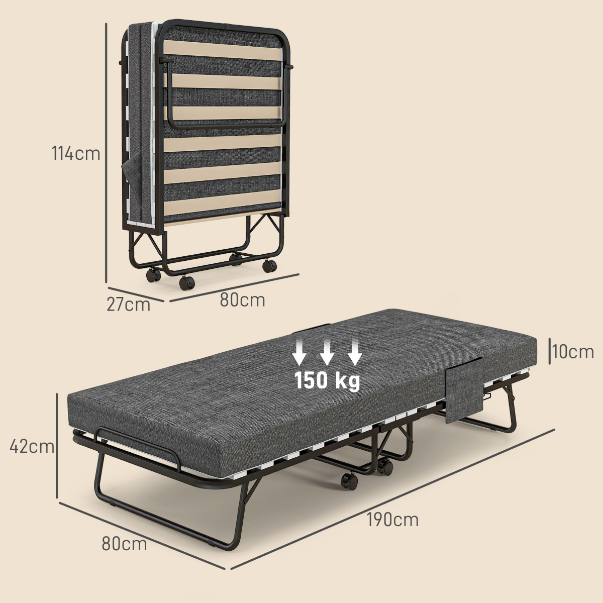 cortex-london-york-folding-guest-bed-with-mattress-cover-dark-grey