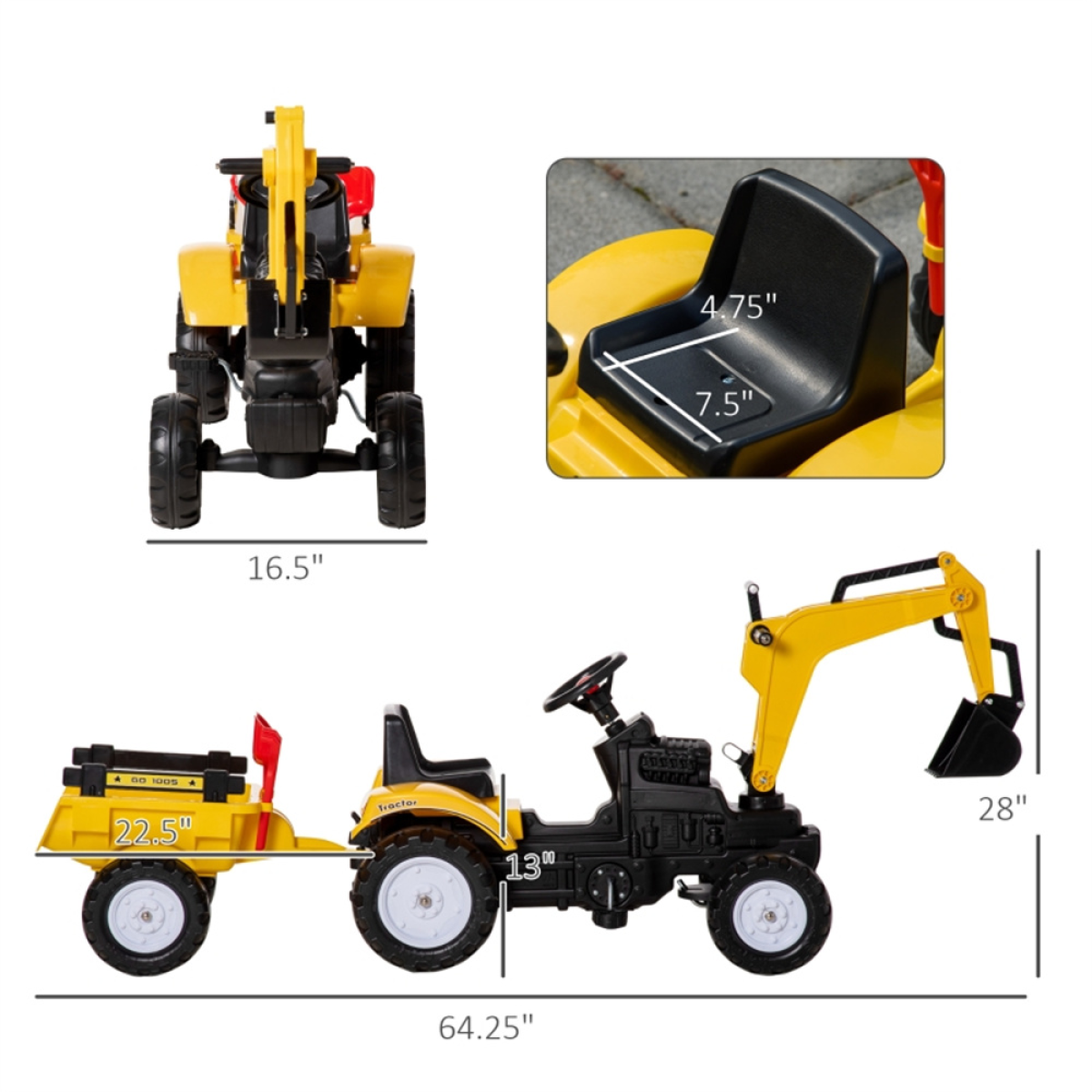 cortex-london-york-builder-kids-ride-on-construction-car-yellow