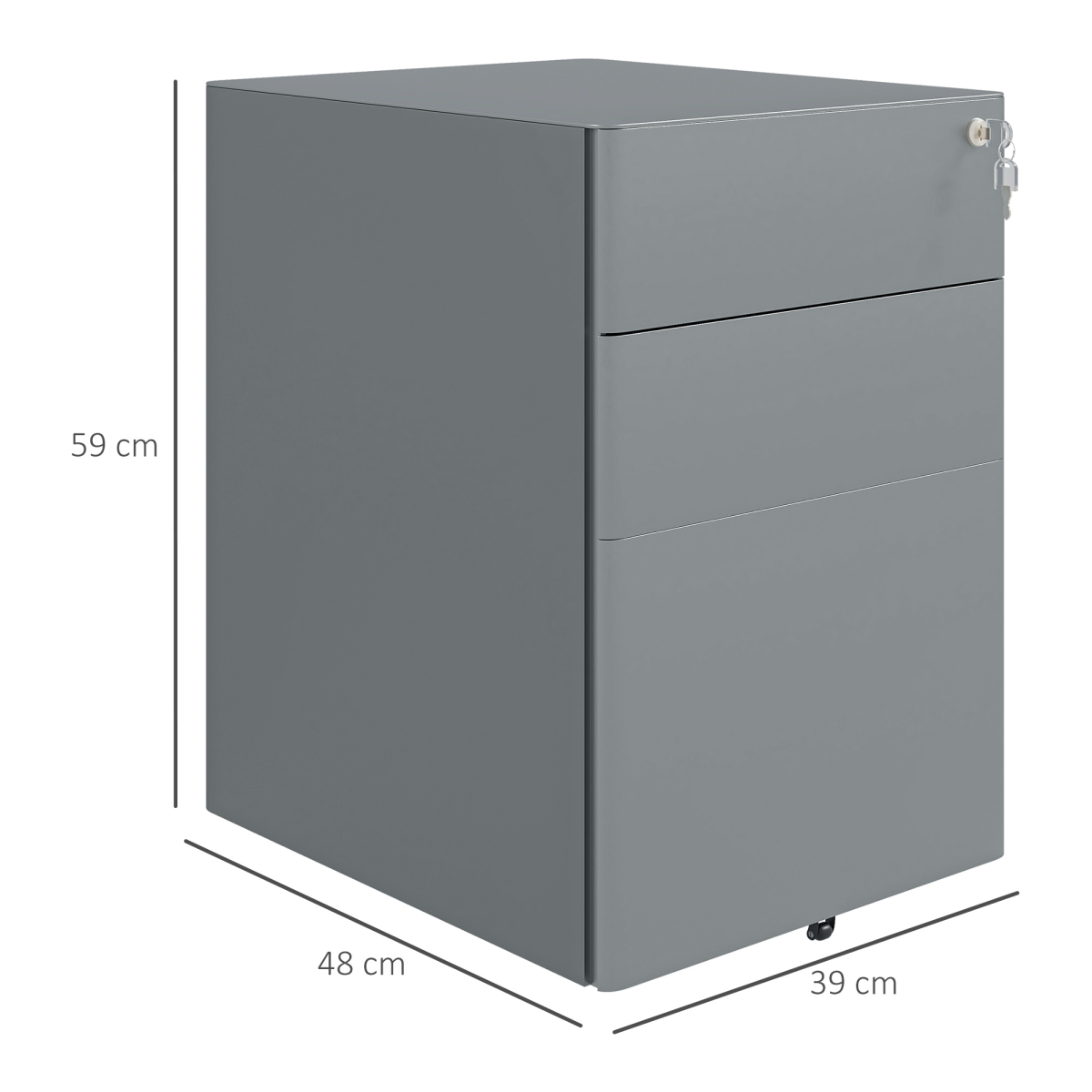 cortex-london-windsor-grey-lockable-steel-filing-cabinet-three-drawer-five-wheels-under-desk