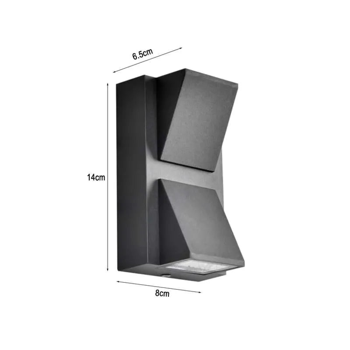 cortex-london-windsor-6w-black-outdoor-k-shape-up-down-wall-light-ip54