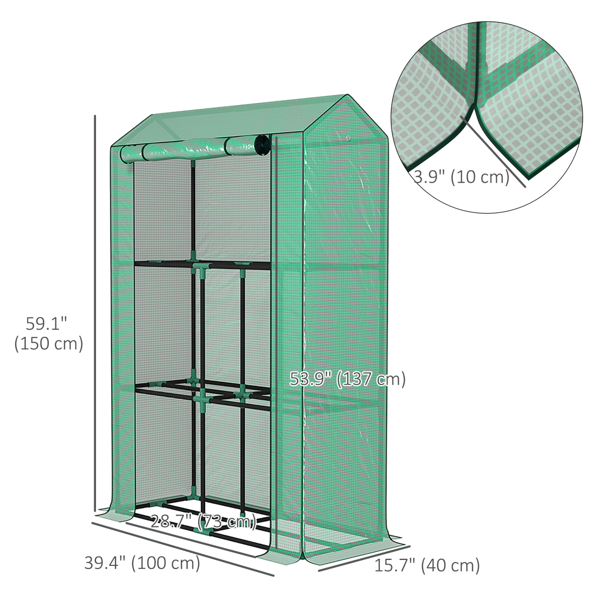 cortex-london-york-mini-walk-in-greenhouse-green-three-tier-steel-polyethylene