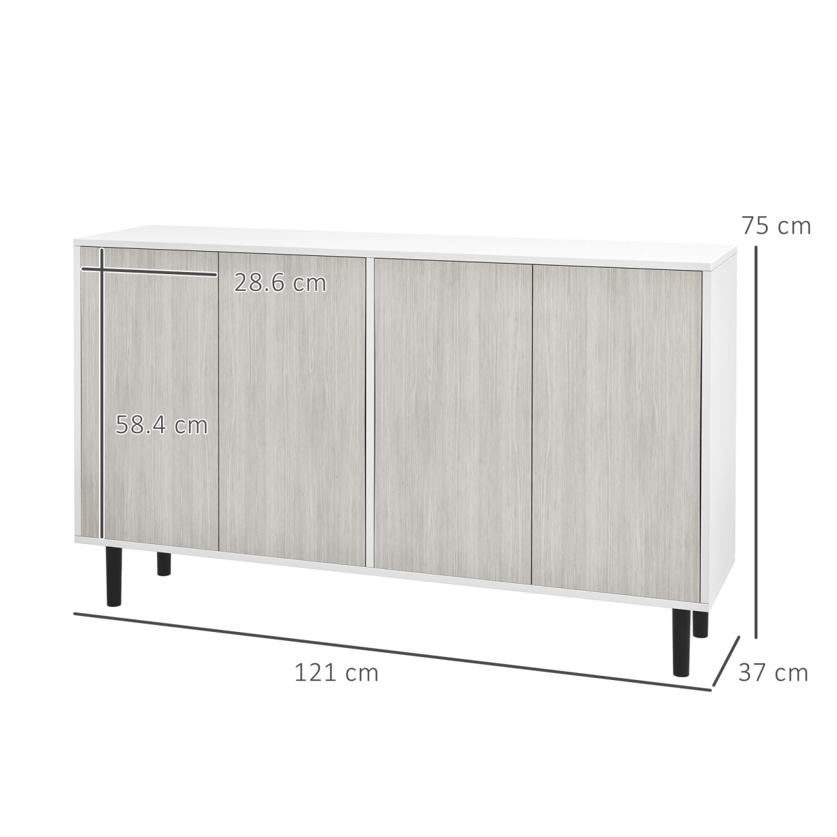cortex-london-york-white-sideboard-storage-cabinet-two-cupboards-adjustable-shelves