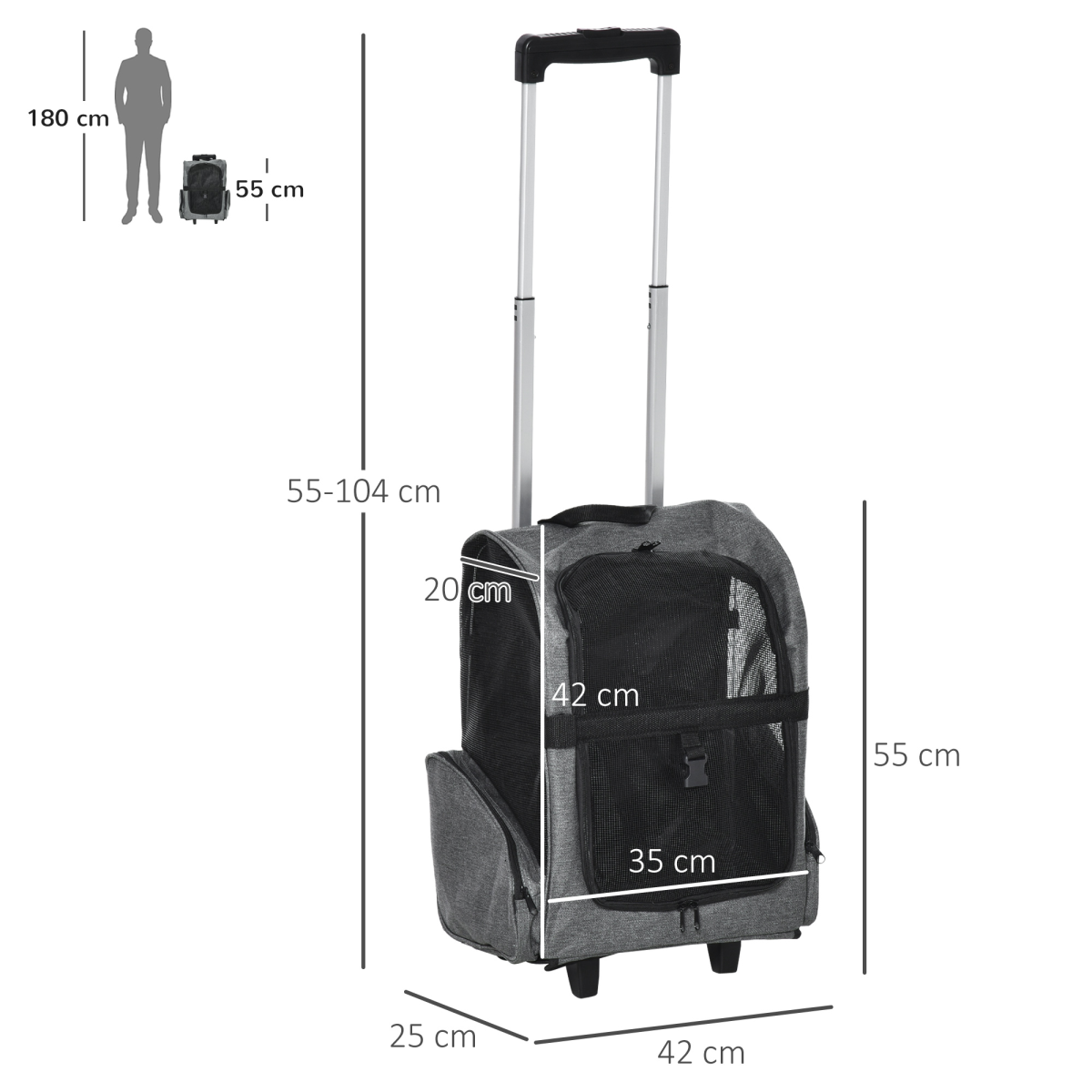 cortex-london-york-pet-travel-backpack-carrier-trolley-grey