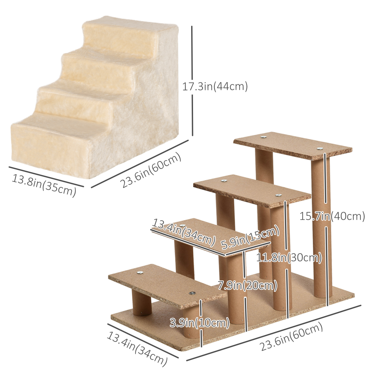 cortex-london-windsor-four-level-pet-stairs-beige-soft-flannel-removable-cover