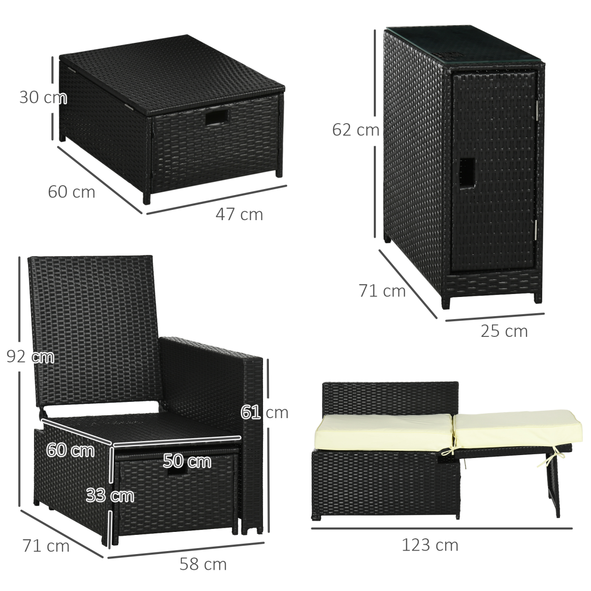 cortex-london-windsor-5-level-rattan-sun-lounger-set-two-footstools-storage-side-table