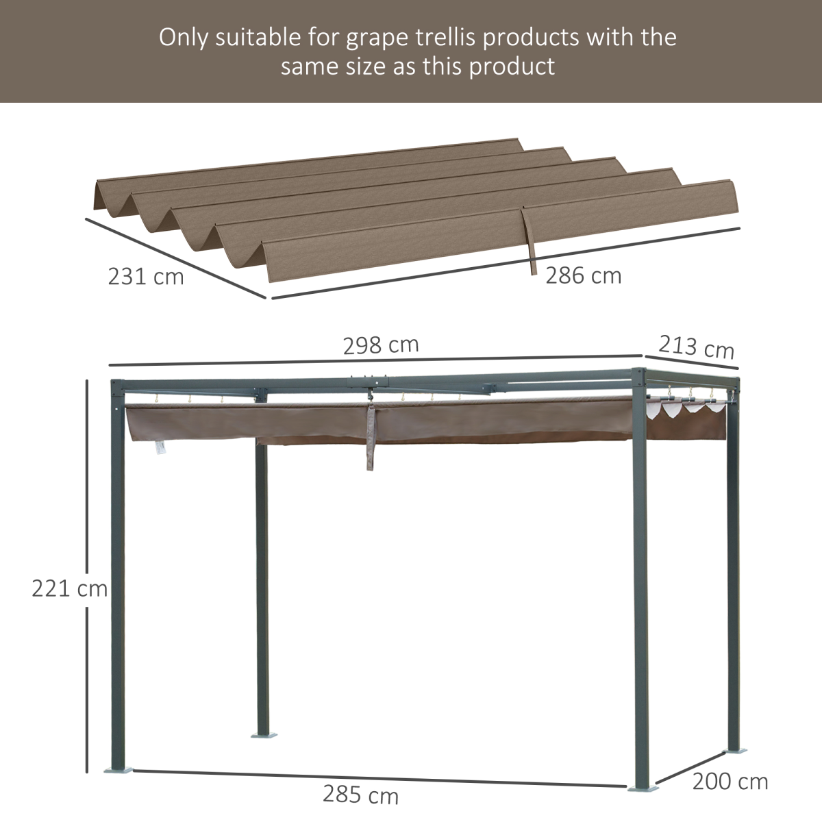 cortex-london-york-coffee-pergola-replacement-shade-cover-outsuny-84c-175