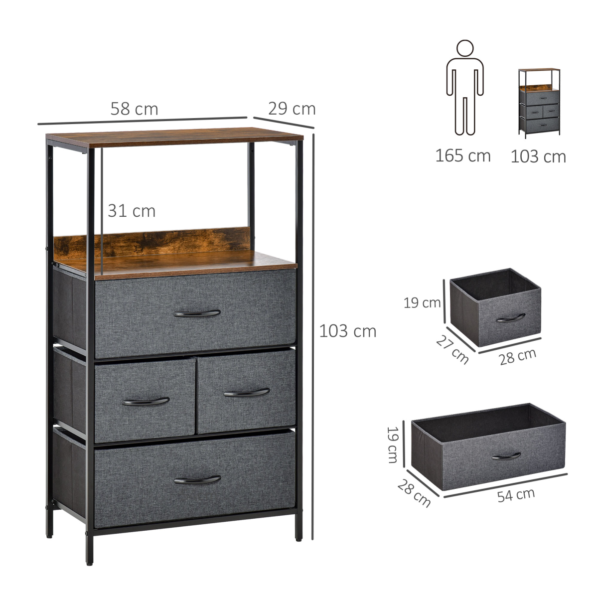 cortex-london-york-four-drawer-storage-chest-with-shelves-black