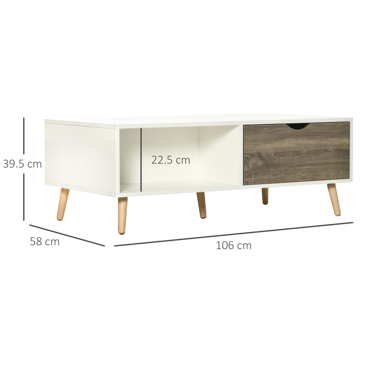 cortex-london-york-white-coffee-table-storage-shelves-two-drawers-wood-effect