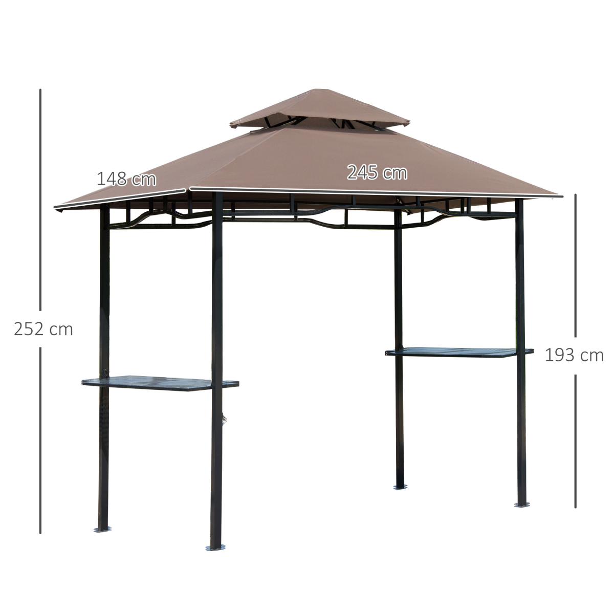 cortex-london-windsor-8ft-double-tier-bbq-grill-gazebo-canopy-coffee