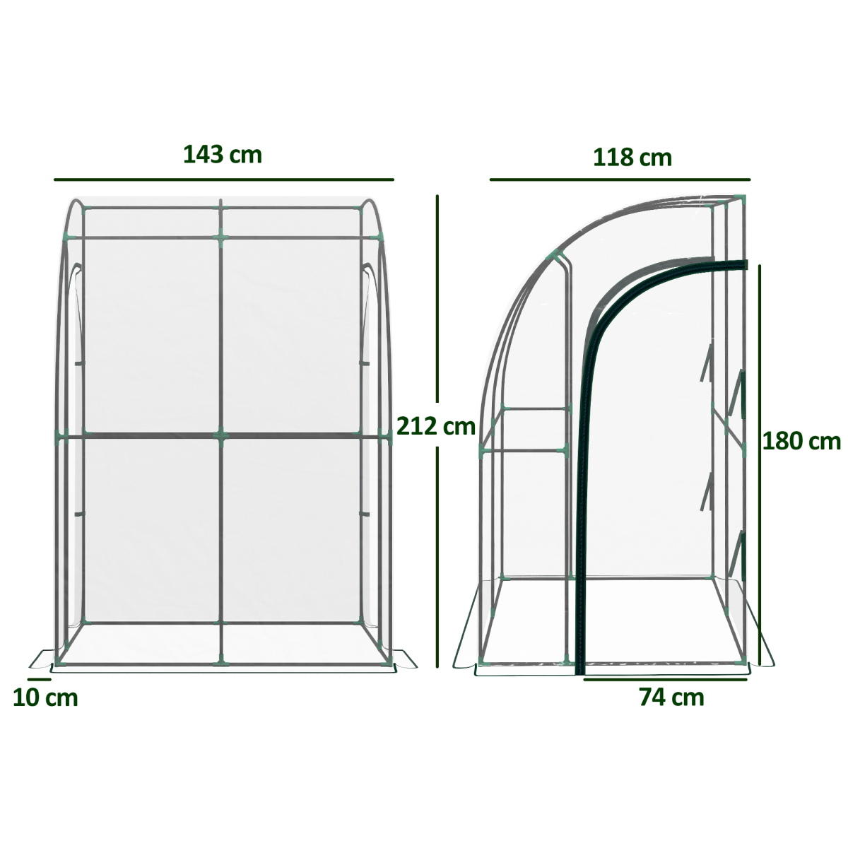 cortex-london-windsor-lean-to-wall-plastic-greenhouse-143x118x212cm-two-zipped-doors