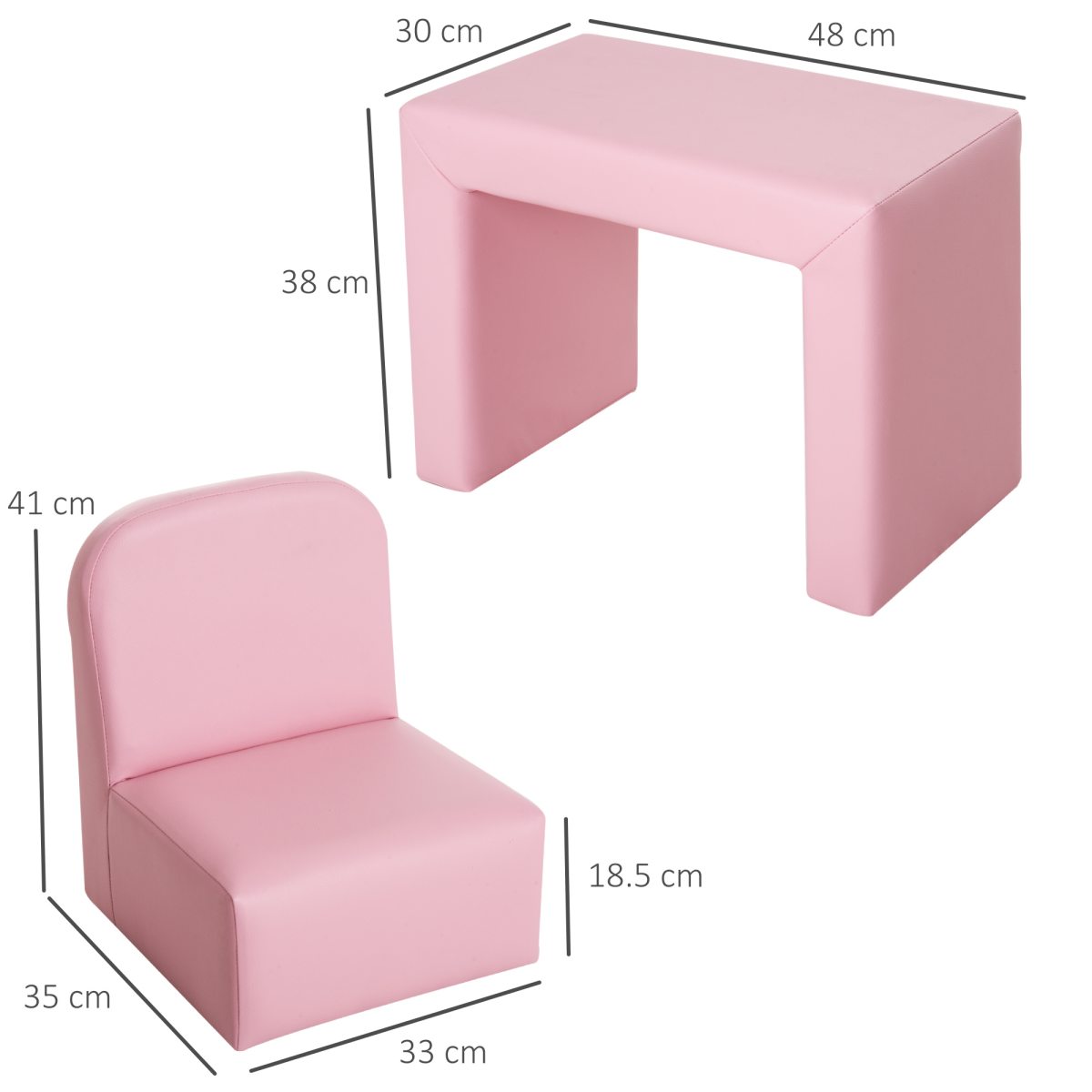 cortex-london-windsor-pink-kids-2-in-1-sofa-table-chair-set