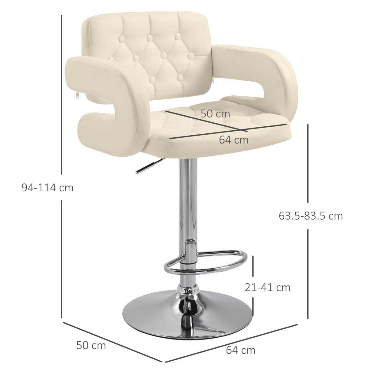 cortex-london-windsor-adjustable-height-faux-leather-barstool