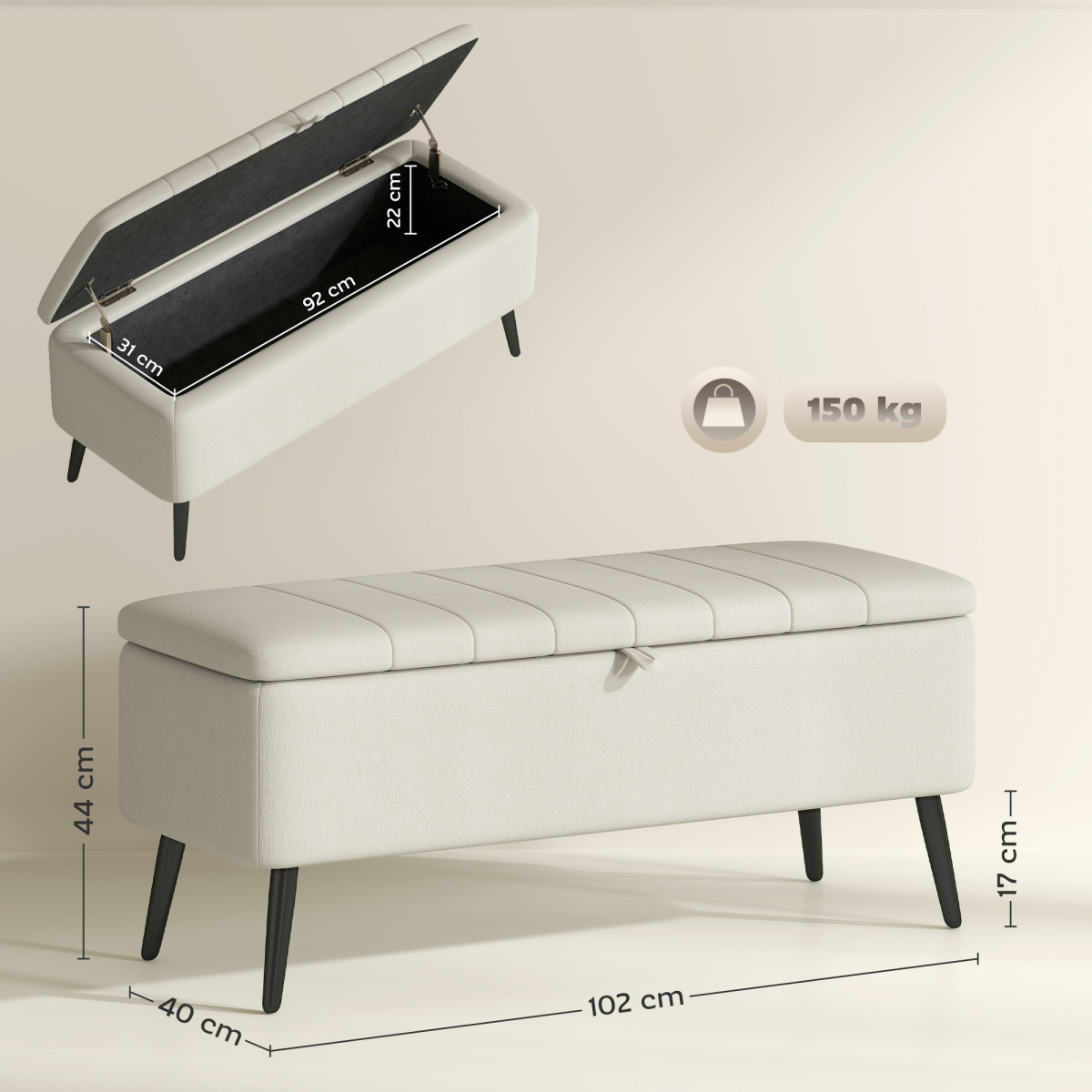 cortex-london-kensington-cream-white-storage-ottoman-bench-linen-touch-fabric-steel-legs
