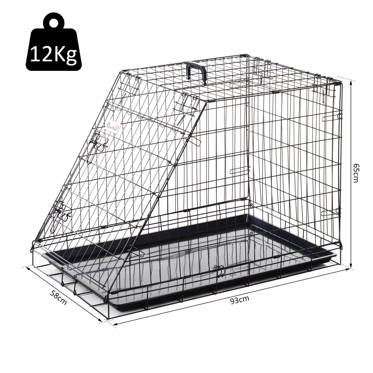 cortex-london-windsor-pawhut-collapsible-trapeze-dog-travel-cage-black