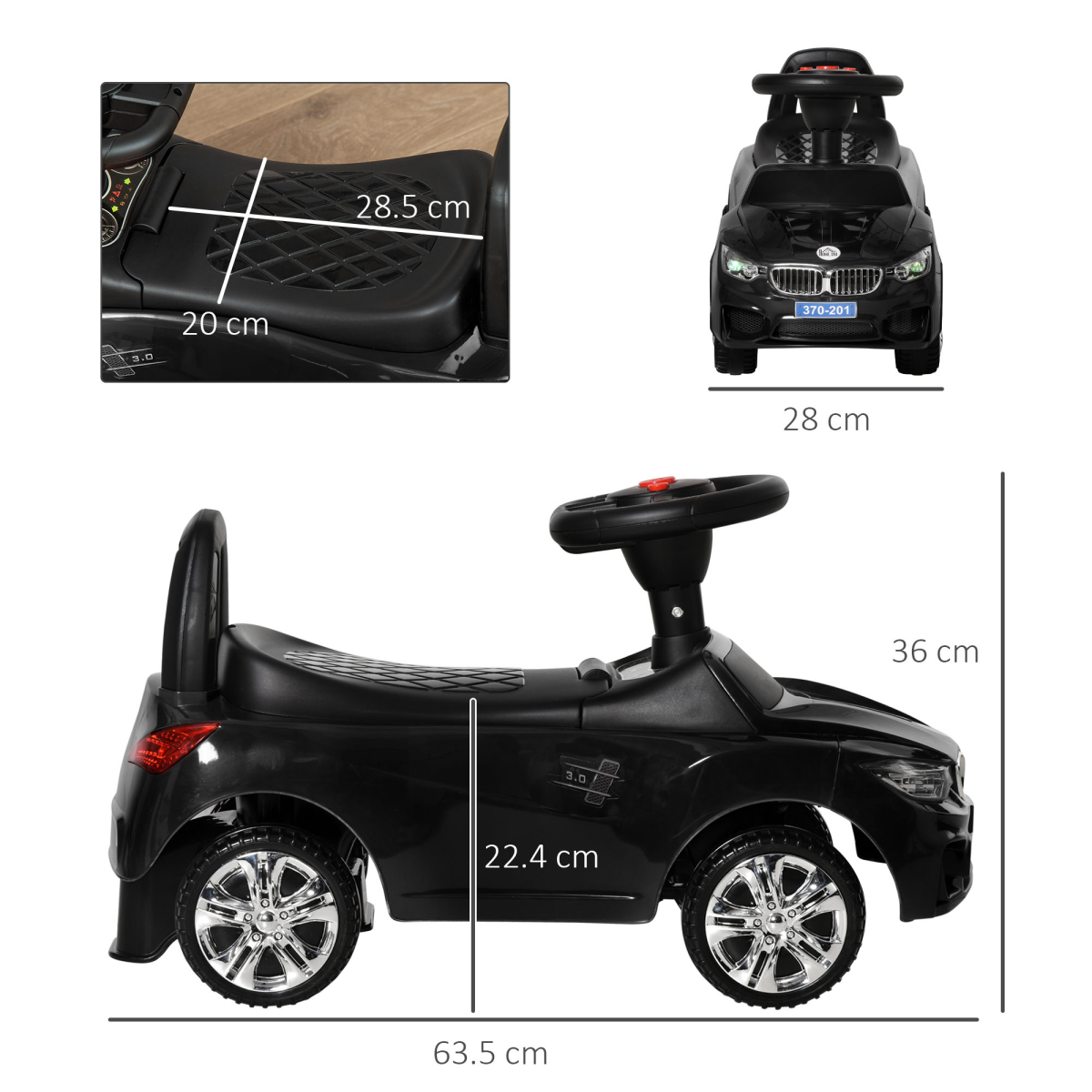 cortex-london-windsor-black-toddler-ride-on-car-walker