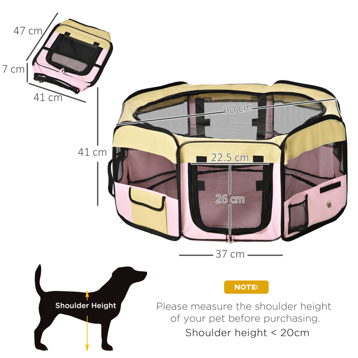 cortex-london-windsor-pink-pet-playpen-small