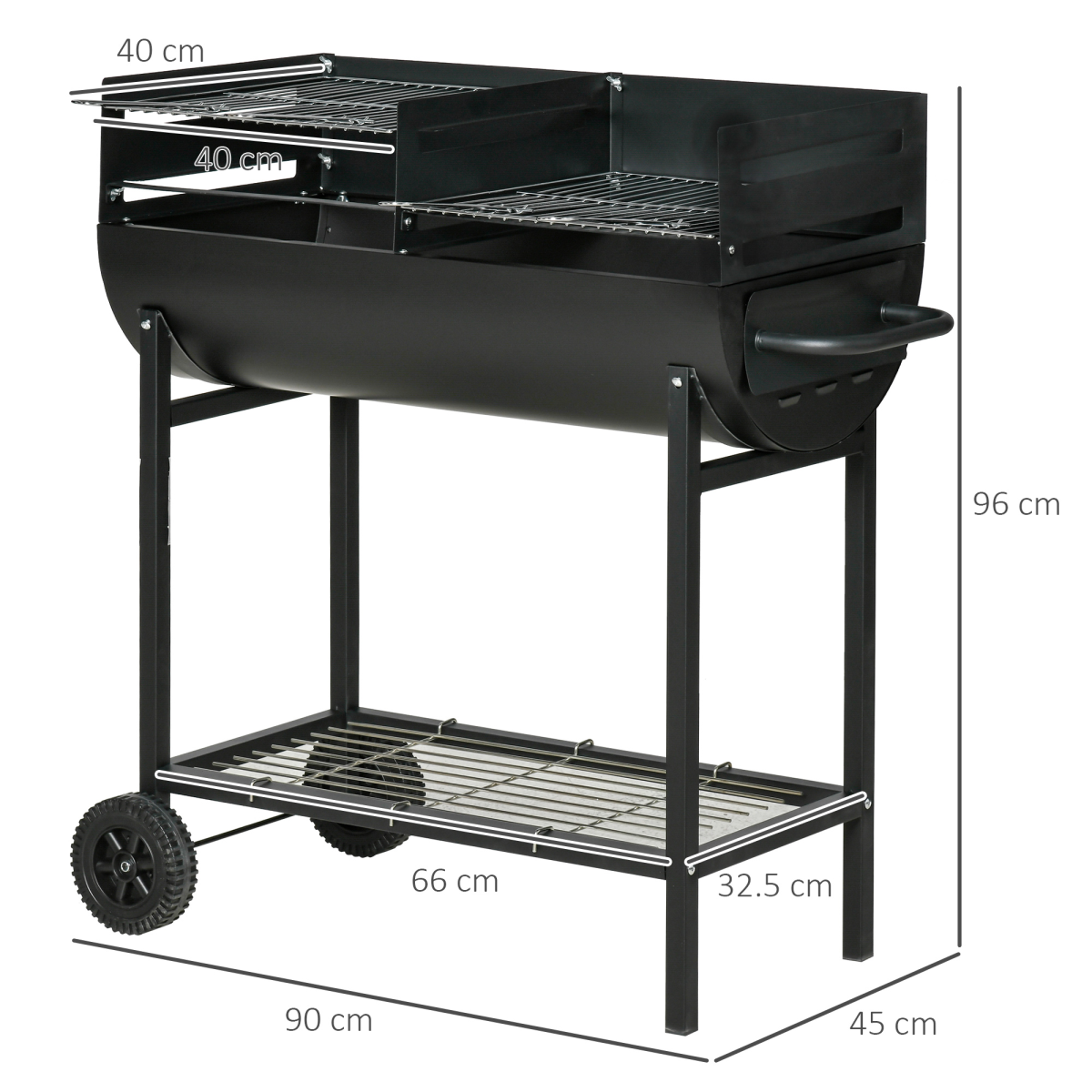 cortex-london-windsor-steel-charcoal-bbq-two-grill-areas-black