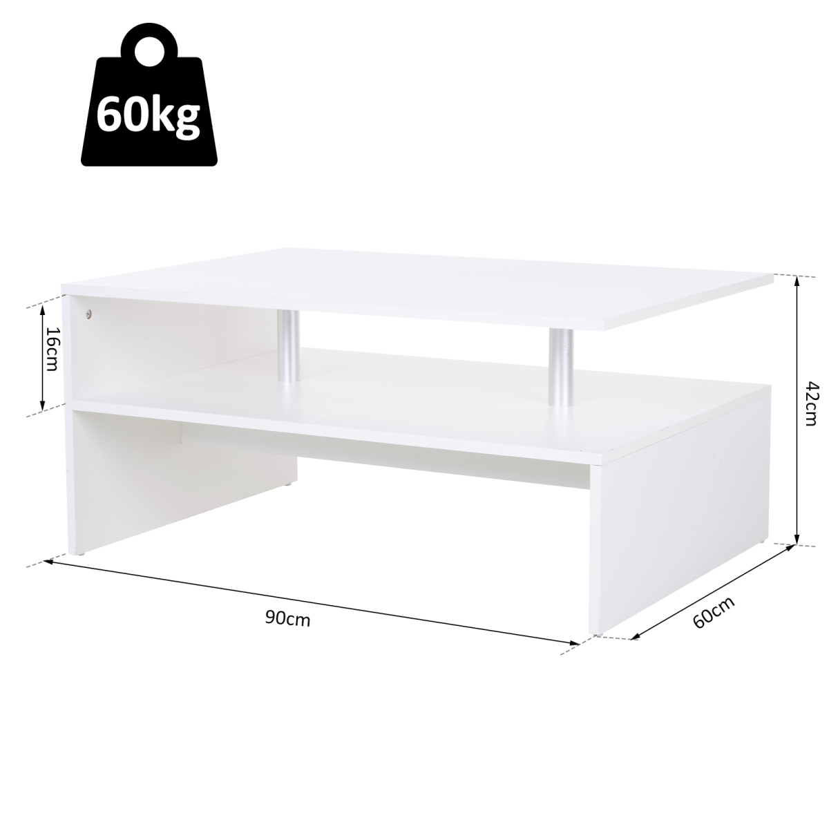 cortex-london-windsor-2-tier-white-rectangular-coffee-table-particle-board-melamine