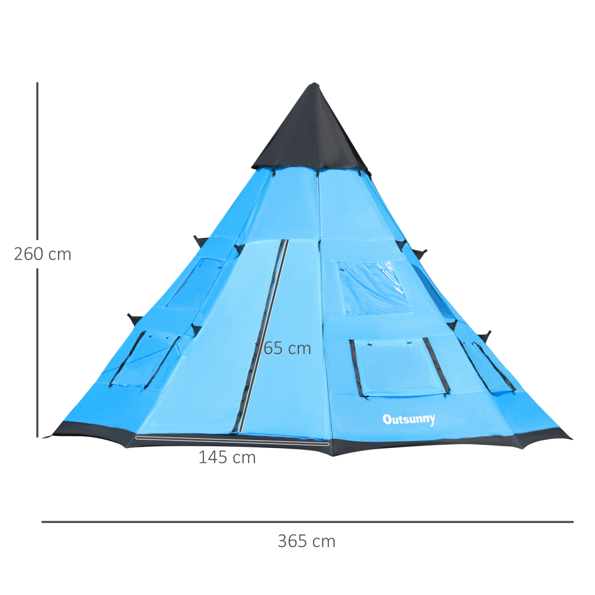 cortex-london-windsor-six-person-tipi-camping-tent-mesh-windows-carrying-bag